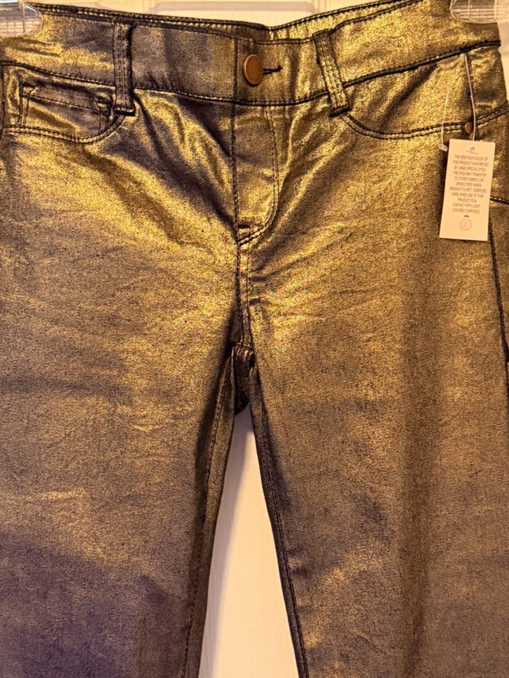 Juicy Couture Metallic Pants Jeans nwt - Picture 2 of 8
